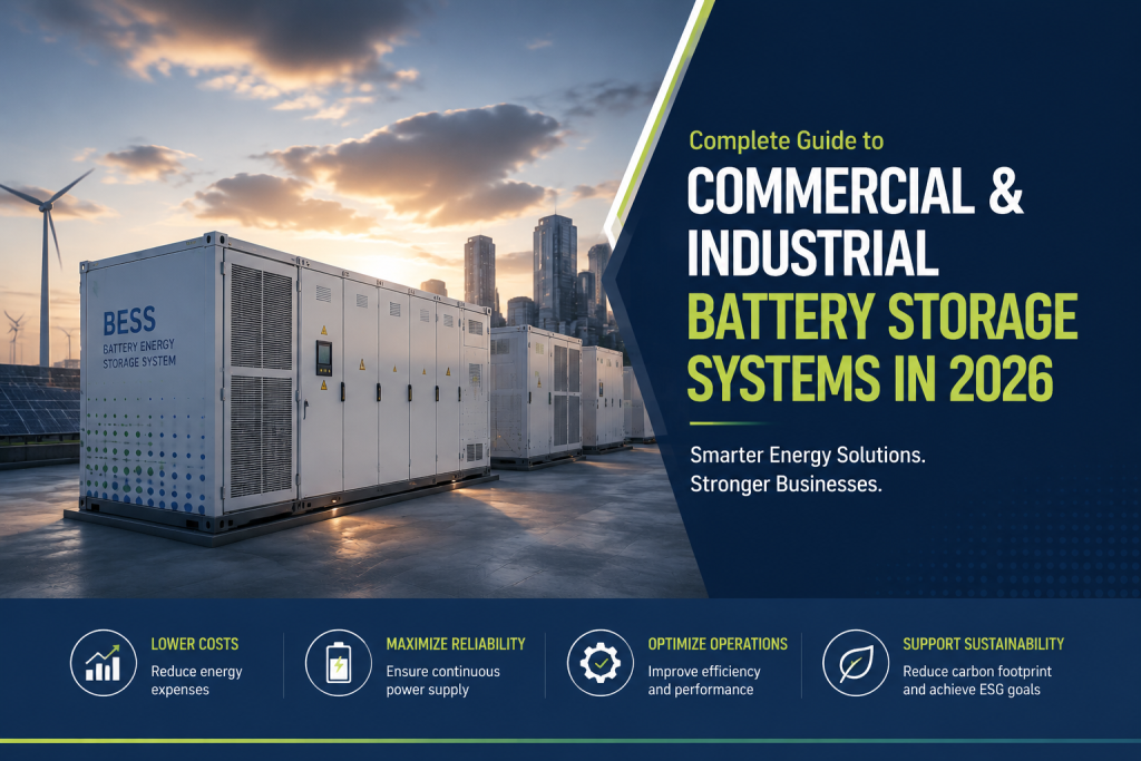 Complete Guide to Commercial and Industrial Battery Storage Systems in 2026