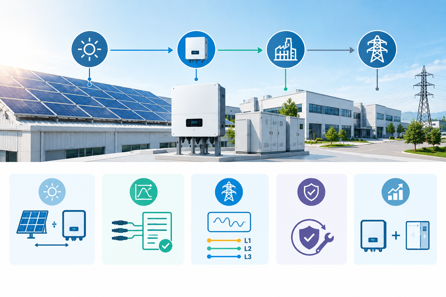 How to Choose the Right Grid-Tied Inverter for a Commercial Project